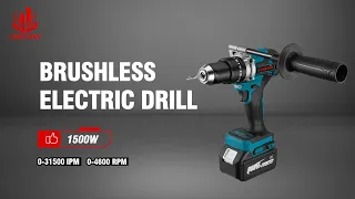 ONEVAN 1500W 13MM 650N.M Brushless Electric Impact Drill