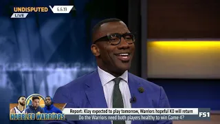 Skip & Shannon "reacts to": Do the Warriors need KD & Klay healthy to win Game 4? | Undisputed