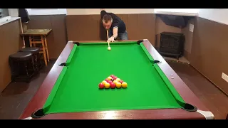 GREAT pool break and cue ball control! From New Barrack Tavern Pub SHEFFIELD 24/11/23