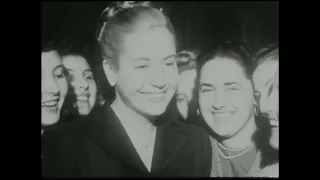 Perón y Evita en la fiesta del 1 de Mayo de 1948 (HD)