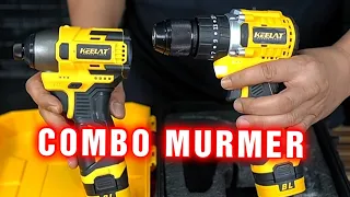 KEELAT COMBO Impact Driver dan Impact Drill 18 Volt  Pas Banget Untuk WOODWORKING