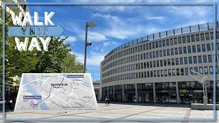 Ludwigshafen to Mannheim 2021 - City Walking Tour 4k