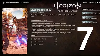 HORIZON FORBIDDEN WEST Part 7 - The Daunt Hunting Grounds SHOCK & TRAP TRIAL (FULL STRIPES)
