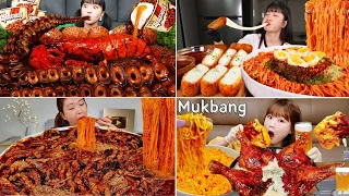 BEST ASMR MUKBANG. SPICY FOOD 120. SSOYOUNG, NAREUM, AMIAMI, MIZZANG. ASMR EATING.