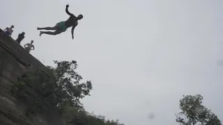 80FT GAINER!! ABANDONED QUARRY (COPS)