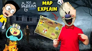 MAP EXPLAINED - ICE SCREAM 6 FRIENDS : KITCHEN || Deewana And Rangeela Gameplay