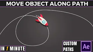 After Effects Tutorial: Animate Any Object or Text Along a Custom Path #aftereffects