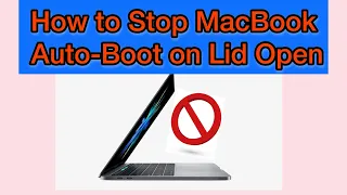 How to disable boot on lid open on MacBook