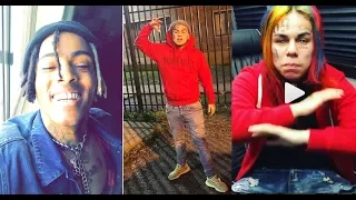 6ix9ine apologizes for beefing w other rappers after hearing news of xxxtentacion getting murdered.