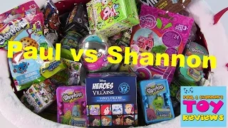 Paul vs. Shannon | Shopkins Disney Tokidoki MLP | Blind Bag Opening | PSToyReviews