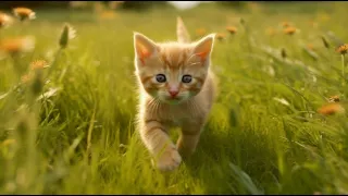 Baby Animals - Cute Moments of Kittens with Relaxing Music #2