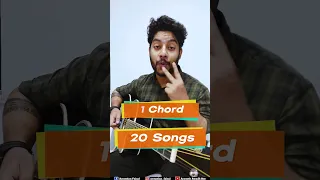 1 Chord And 20 Hit Songs On Guitar | 1 Chord 20 Songs | One Chord Guitar Lesson | 1 Chord #shorts