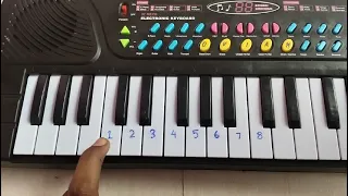 Happy Birthday Song | Easy Tutorial in Keyboard | Only ONE Finger Needed | Notes in Description