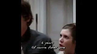 6 years ago Carrie fisher passed away