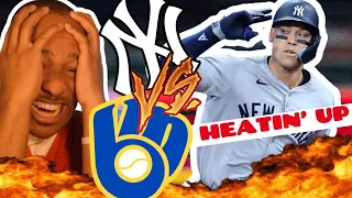 JUDGE HEATIN' UP || YANKEES VS BREWERS GAME 3 FAN REACTION