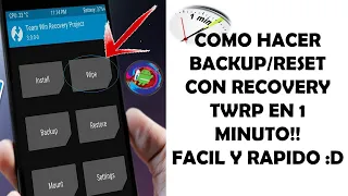 Como FORMATEAR CUALQUIER DISPOSITIVO Con Recovery TWRP En 1 Minuto Facil y Rapido!!