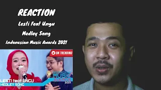 REACTION DUET BAPER!! LESTI feat UNGU - MEDLEY SONG | INDONESIAN MUSIC AWARDS 2021