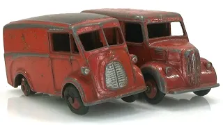 Trojan Van and Royal Mail Van. Full restoration of Dinky No. 31B and 260 from 1952 and 1955.