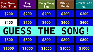 Guess the Song Jeopardy Style | Quiz #19