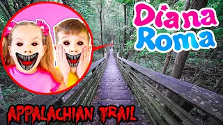 DONT CAMP IN THE CURSED APPALACHIAN TRAIL OR KIDS DIANA SHOW WILL APPEAR | DIANA & ROMA REAL LIFE