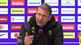 Zoran Barišić (Trainer Rapid Wien) - die Pressekonferenz nach dem 338. Wiener Derby bei Austria Wien