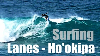Surfing Lanes Ho'okipa, Maui