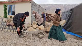 rural life .Temmorth installs thermal insulation to prevent the destruction of the roof of the house