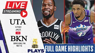 032521 NBA Live Stream: Brooklyn Nets vs Utah Jazz | FULL GAME HIGHLIGHTS | Top 5 Plays