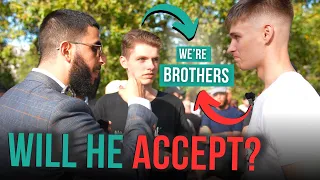 "I TOOK SHAHADA NOW IT'S HIS TURN!" BIOLOGICAL BROTHERS COME TO SPEAKERS CORNER