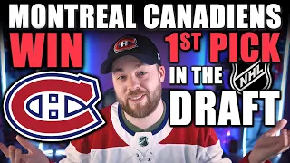 Montreal Canadiens WIN 1st Overall Pick in the NHL Draft!