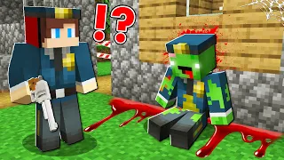 Who Killed Zombie Mikey POLICE ? JJ POLICE INVESTIGATION !  - Minecraft (Maizen)