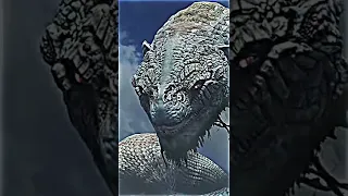 BURNING GODZILLA vs WORLD SERPENT #shorts #monsterverse #godofwar #godzilla #worldserpent