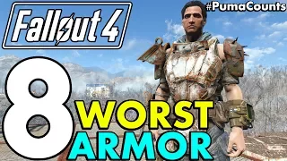 Top 8 Worst Armor Sets, Apparel and Outfits in Fallout 4 (Including DLC) #PumaCounts