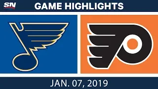 NHL Highlights | Blues vs. Flyers - Jan. 7, 2019