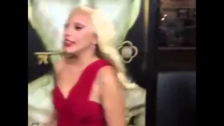 Lady Gaga met Matt Bomer on Red Carpet AHSPremiere