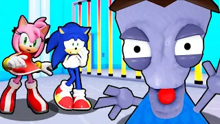 SONIC AND AMY VS TEAM ALIEN OBBY IN ROBLOX
