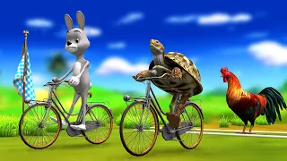 खरगोश और कछुआ साइकिल रेस Rabbit And Tortoise Cycle Race Hindi Kahaniya हिंदी कहनिया Hindi Stories