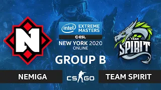 CS:GO - Team Spirit vs. Nemiga [Train] Map 2 - IEM New York 2020 - Group B - CIS