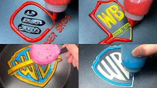 Warner Bros. Logo History Pancake Art