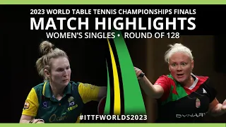 Georigina Pota vs Melissa Tapper | WS R128 | 2023 ITTF World Table Tennis Championships Finals
