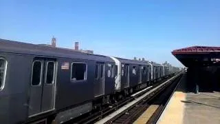 Manhattan Bound R142A 6 Train Bypasses St Lawrence Avenue