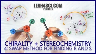 Swap Method for finding R and S Configurations Chirality Vid 4