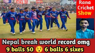 Nepal shocked mongoliya | khushal malla great century | Airre 9 balls 50 😯