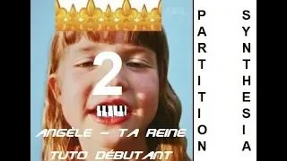 Angele - Ta reine (partition facile et synthesia)