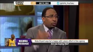 First Take - Kobe Happy With Lakers' Effort