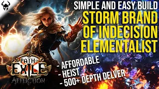 NOT A META OR MF BUILD! Storm Brand of Indecision Elementalist | PoE 3.23 Affliction