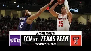 TCU vs. No. 24 Texas Tech Basketball Highlights (2019-20) | Stadium