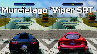 NFS Most Wanted: Lamborghini Murcielago vs Dodge Viper SRT - Drag Race