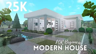 Build a Stunning 25k BLOXBURG Modern House for Beginners | No Gamepass Required