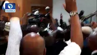 Defection: Jubilating Lawmakers Chant Dogara's Name As He Arrives